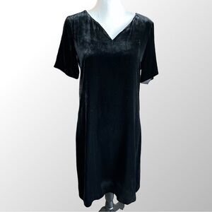 Sundance Dress‎ Women’s XS Olivia Black Velvet V-Neck Rayon and Silk Blend